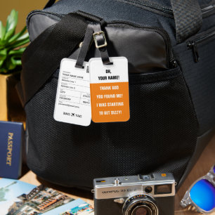 BAG TAG - <Custom name> I'm Getting Dizzy!