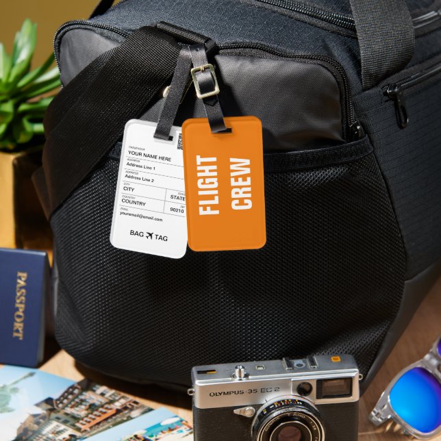 BAG TAG - Flight Crew (Front & Back)