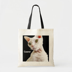 Bag White Devon Rex Cat Casper