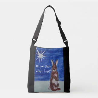 Bag with Christmas bunny and star