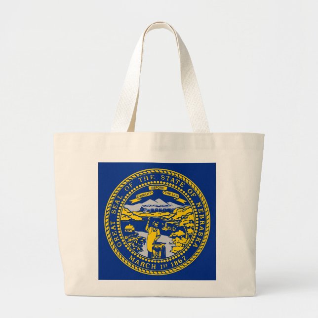 Bag with Flag of Nebraska State - USA (Front)