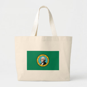 Bag with Flag of  Washington State - USA