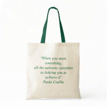 Bag with Paulo Coelho Quote