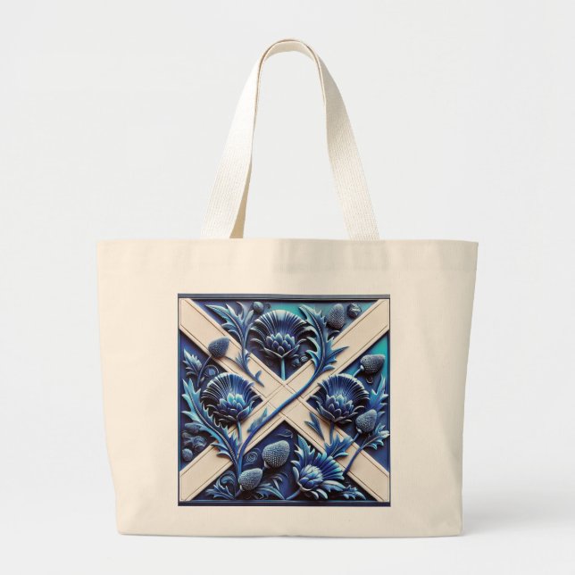 Bag with Scottish Thistles Design (Front)