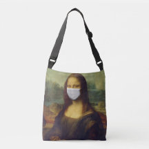 Bag with the image of the Mona Lisa