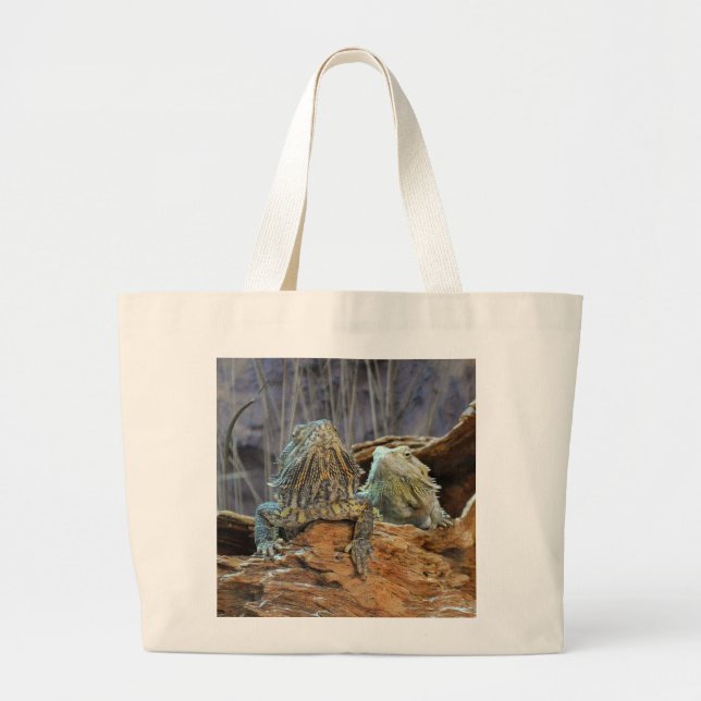 Bag with two curious lizards (Front)