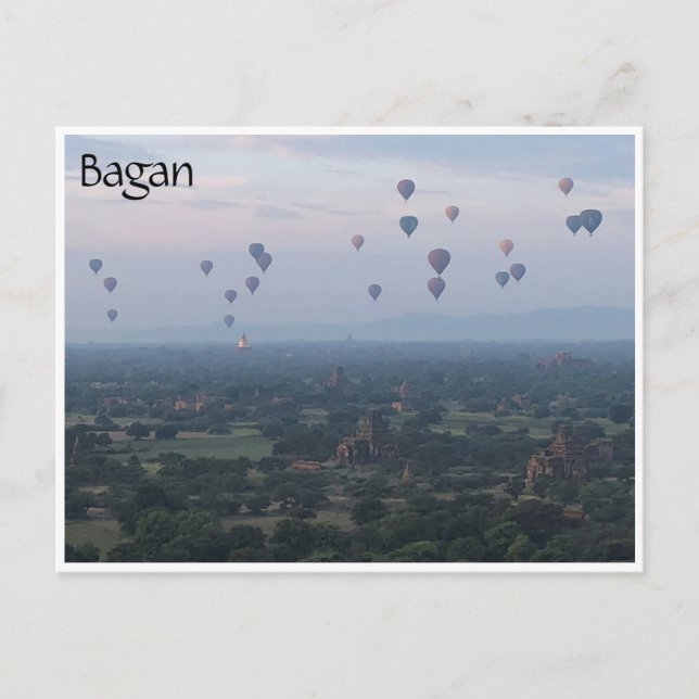 bagan air balloons postcard (Front)