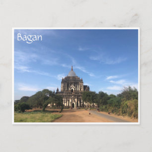 bagan ancient temple postcard