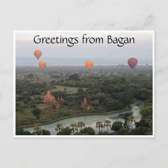 bagan balloon greetings postcard (Front)