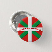 bagde flag Basque Country 3 Cm Round Badge (Front & Back)