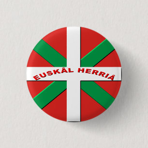 bagde flag Basque Country 3 Cm Round Badge