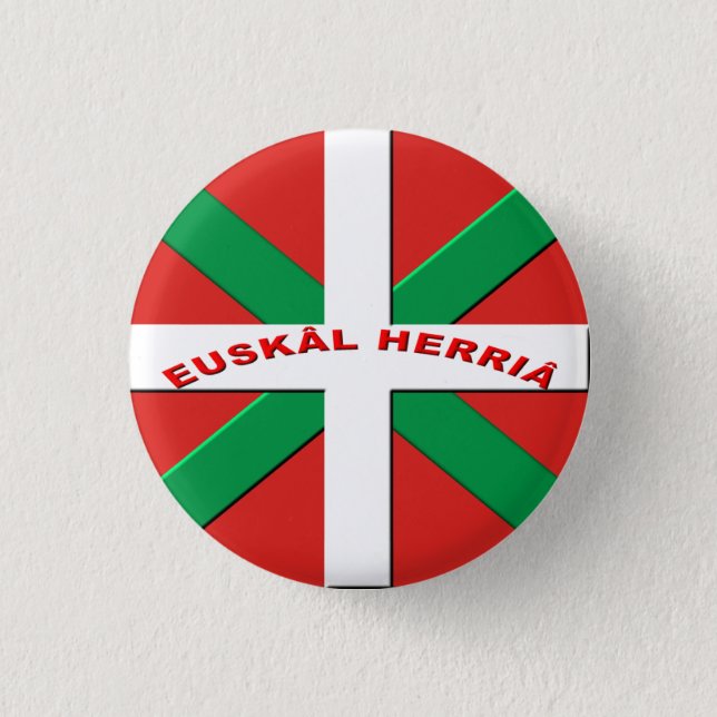 bagde flag Basque Country 3 Cm Round Badge (Front)
