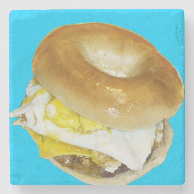 BAGEL 6 STONE COASTER (Front)