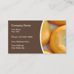 Bagel Bakery Modern Design Business Card