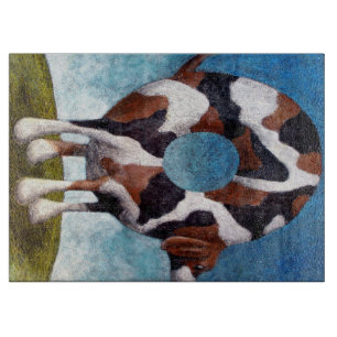 Bagel-Beagle Painting Gift Cutting Board