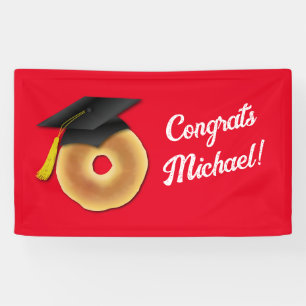 Bagel Breakfast Brunch Graduation Party Banner