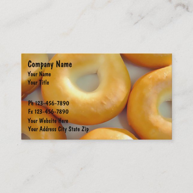 Bagel Business Cards (Front)
