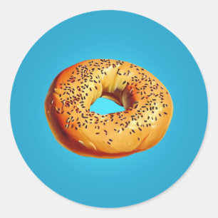Bagel Classic Round Sticker