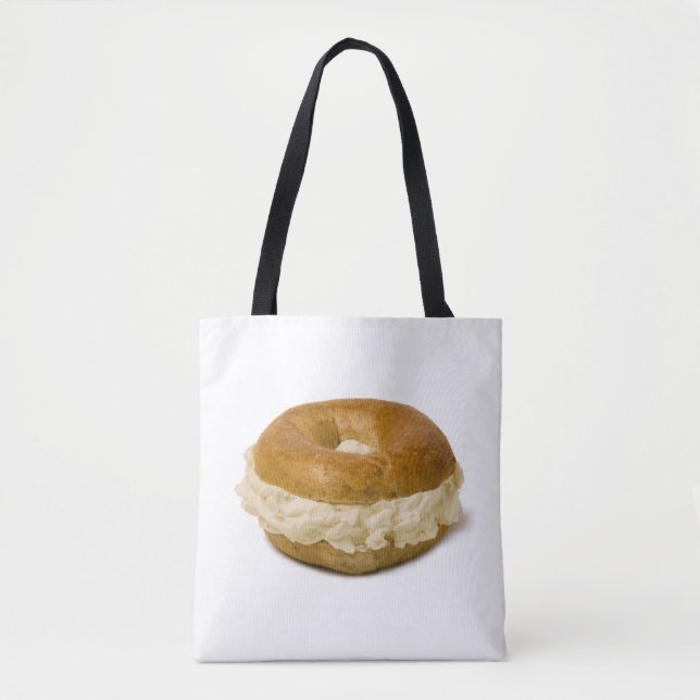 Bagel & Cream Cheese Tote Bag (Front)
