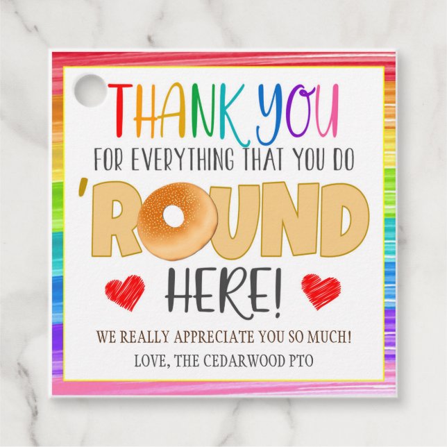 Bagel Gift Tag (Front)