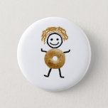 Bagel Kid 6 Cm Round Badge<br><div class="desc">Cutest Bagel T-Shirt for your Jewish Gift</div>