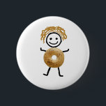 Bagel Kid 6 Cm Round Badge<br><div class="desc">Cutest Bagel T-Shirt for your Jewish Gift</div>