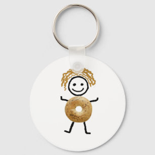 Bagel Kid Key Ring