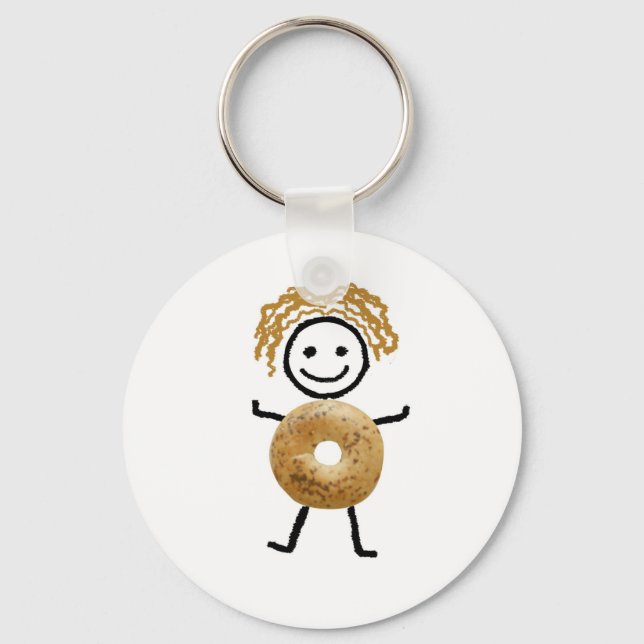 Bagel Kid Key Ring (Front)