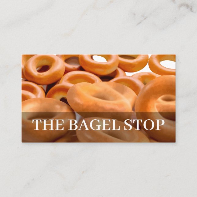 Bagel Ship Two Side Business Card (Front)