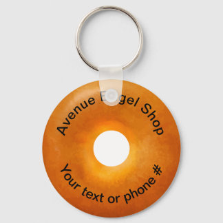 Bagel Shop Theme Promotional Key Ring