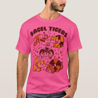 Bagel Tigers Breakfast Animals by Tobe Fonseca T-Shirt