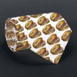 Bagel w/ Cream Cheese Lox Capers Bagels Food Tie<br><div class="desc">Necktie features an original marker illustration of a bagel with cream cheese,  lox,  capers,  and red onion--a New York City classic!</div>