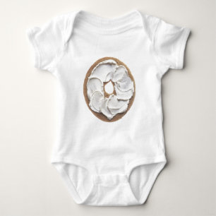 Bagel with Cream Cheese Baby Bodysuit