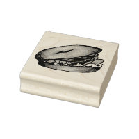 Bagel with Cream Cheese, Capers, and Lox NYC Stamp