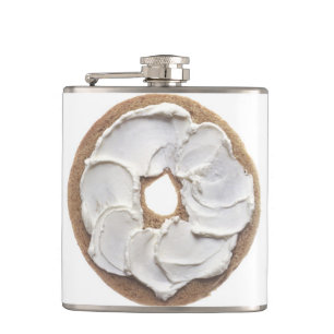 Bagel with Cream Cheese Hip Flask