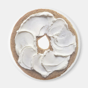 Bagel with Cream Cheese Magnet