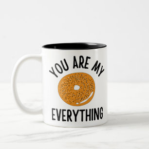 Bagel You  Are My Everything Funny Two-Tone Coffee Mug