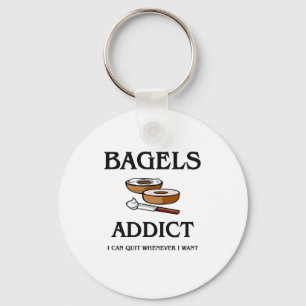 Bagels Addict Key Ring