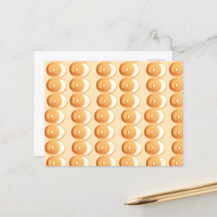 Bagels and cream postcard
