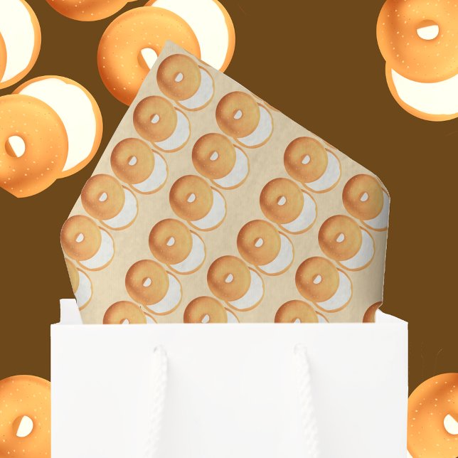 Bagels and cream tissue paper (Creator Uploaded)