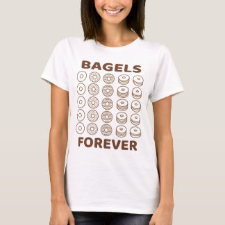 Bagels Forever Minimal Icon Design T-Shirt