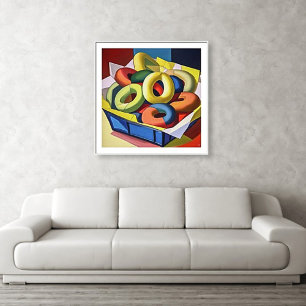 Bagels In A Box - Canvas Art Print