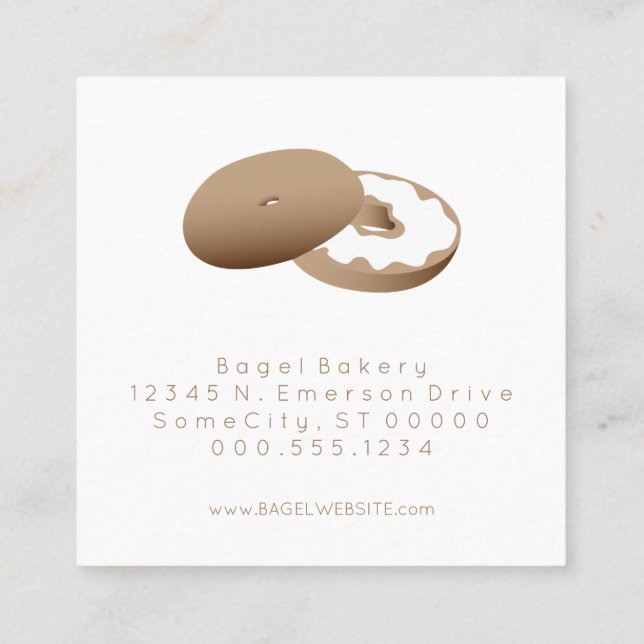 bagels loyalty stamp card (Back)