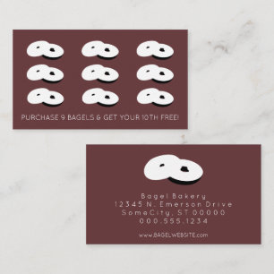 bagels loyalty stamp colour customisable