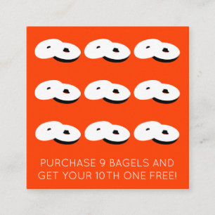 bagels loyalty stamp colour customisable