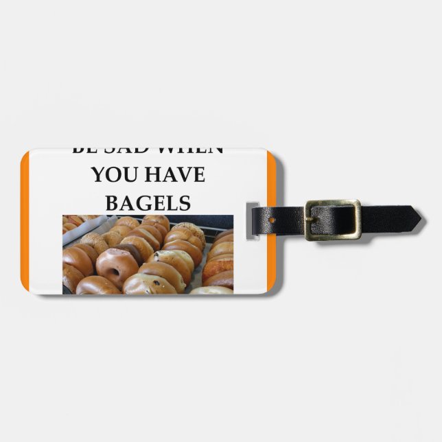 BAGELS LUGGAGE TAG (Front Horizontal)