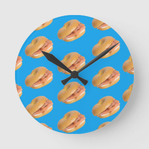 Bagels Make Everything Better Lox Jewish Deli Round Clock