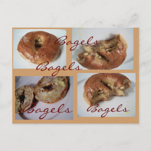 Bagels YUM Postcard