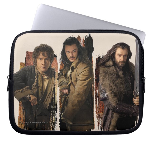 BAGGINS™, BARD THE BOWMAN™, & THORIN OAKENSHIELD™ LAPTOP SLEEVE (Front)