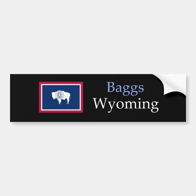 Baggs Wyoming Bumper Sticker (Front)